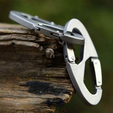 Load image into Gallery viewer, Aluminum Alloy Key Chain Ring Hook Holder Outdoor Calabash Keychain Camping
