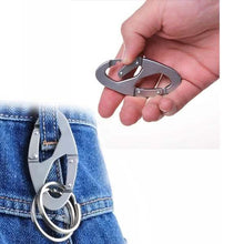 Load image into Gallery viewer, Aluminum Alloy Key Chain Ring Hook Holder Outdoor Calabash Keychain Camping
