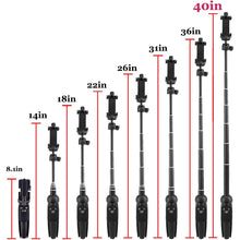 将图片加载到图库查看器，Aluminum Alloy Selfie Stick Phone Tripod
