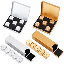 Load image into Gallery viewer, Aluminum Alloy Table Game Poker Games Dices Set with Storage Box
