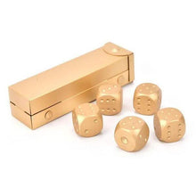 Load image into Gallery viewer, Aluminum Alloy Table Game Poker Games Dices Set with Storage Box
