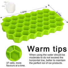 Load image into Gallery viewer, Amazing Honeycomb Ice Cube Trays Reusable Silicone Ice cube Mold Free Ice maker with Removable Lids
