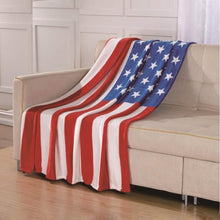 将图片加载到图库查看器，American Flag Ultra-Lush Oversized Throw Blanket

