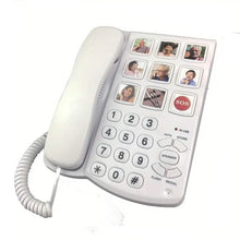 Load image into Gallery viewer, Amplified One Button Touch Big Button Corded Telephone with Speaker
