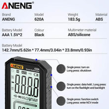 将图片加载到图库查看器，ANENG 4.7-Inch LCD Display 6000 Count AC/DC Digital Multimeter
