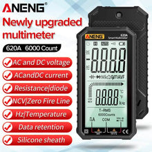 将图片加载到图库查看器，ANENG 4.7-Inch LCD Display 6000 Count AC/DC Digital Multimeter
