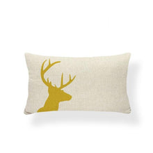Load image into Gallery viewer, Animal Cushion Pillow Square Linen Printed Cute Elephant Throw Pillow Case Decorative Cushion Cover Pillowcase Plant Geometry Deer Flamingo Flower Pillows Home Decorative Pillowslip Covers 30X50
