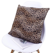 Load image into Gallery viewer, Animal Pillow Covers Zebra Deer Tiger Leopard Pattern Plush Pillow Case Custom Bed Chair Home Decor Cushion Covers
