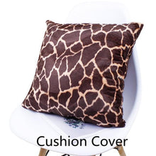 Load image into Gallery viewer, Animal Pillow Covers Zebra Deer Tiger Leopard Pattern Plush Pillow Case Custom Bed Chair Home Decor Cushion Covers
