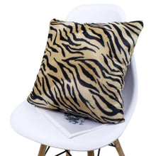 Load image into Gallery viewer, Animal Pillow Covers Zebra Deer Tiger Leopard Pattern Plush Pillow Case Custom Bed Chair Home Decor Cushion Covers
