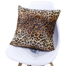 Load image into Gallery viewer, Animal Pillow Covers Zebra Deer Tiger Leopard Pattern Plush Pillow Case Custom Bed Chair Home Decor Cushion Covers
