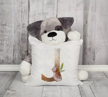 将图片加载到图库查看器，Animal Printed Pillow Cover Cartoon Giraffe Fox Bunny White Seat Polyester Decorative Cushion Cover Sofa Kids Room Alphabet Pillow Cover With Cute Animals Pillow Cases Outdoor Indoor Square Cushion Covers For Home Sofa Couch 45x45cm
