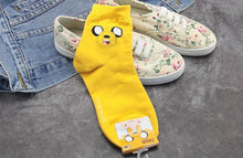 Load image into Gallery viewer, Anime Adventure Time Sock Women Cartoon Cute Socks Ice King Lumpy Space Princess Fun Autumn Winter Yellow Cotton Socks Warm Socks For Men And Women
