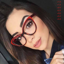Load image into Gallery viewer, Anti-blue Light Coated Lenses Luxury Red Black Fashion Cat Eye Glasses For  Women Reading Glasses &amp; Men Computer Cateye Blue Light Blocking Reading Glasses
