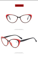 Load image into Gallery viewer, Anti-blue Light Coated Lenses Luxury Red Black Fashion Cat Eye Glasses For  Women Reading Glasses &amp; Men Computer Cateye Blue Light Blocking Reading Glasses
