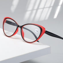 Load image into Gallery viewer, Anti-blue Light Coated Lenses Luxury Red Black Fashion Cat Eye Glasses For  Women Reading Glasses &amp; Men Computer Cateye Blue Light Blocking Reading Glasses
