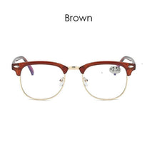 Load image into Gallery viewer, Anti Blue Light Half Frame Reading Glasses For  Women And  Men Anti Eye strain  Fashion Classic Style Retro Eyeglasses New Eyewear Simple Modern Design  Everyday Sunglasses For Men
