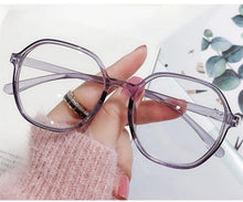 将图片加载到图库查看器，Anti-blue Light Women  Men Reading Glasses Eyestrain Computer Reading TV Glasses Stylish Frame Anti Glasses Men And Women  Retro Big Frame Myopia Eyeglasses Oversized  Ladies Diopter Presbyopia Eyeglasses Frames +1.0 +1.5 +2.0 +2.5 +3.5 +4.0
