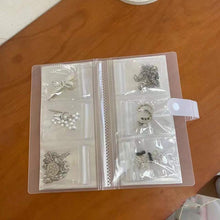 将图片加载到图库查看器，Anti-oxidation Jewelry Organizer Albums Desktop Drawer Storage Transparent Necklace Bracelet Ring Book Holder Jewelry Bag Portable Travel Jewelry Organizer Storage Book for Rings Necklaces Studs And Earrings
