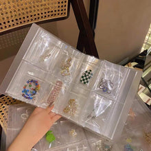 将图片加载到图库查看器，Anti-oxidation Jewelry Organizer Albums Desktop Drawer Storage Transparent Necklace Bracelet Ring Book Holder Jewelry Bag Portable Travel Jewelry Organizer Storage Book for Rings Necklaces Studs And Earrings
