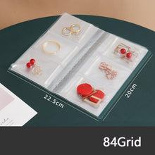 将图片加载到图库查看器，Anti-oxidation Jewelry Organizer Albums Desktop Drawer Storage Transparent Necklace Bracelet Ring Book Holder Jewelry Bag Portable Travel Jewelry Organizer Storage Book for Rings Necklaces Studs And Earrings
