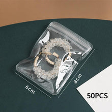 将图片加载到图库查看器，Anti-oxidation Jewelry Organizer Albums Desktop Drawer Storage Transparent Necklace Bracelet Ring Book Holder Jewelry Bag Portable Travel Jewelry Organizer Storage Book for Rings Necklaces Studs And Earrings
