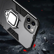 将图片加载到图库查看器，Anti Shock Case For iPhone 11 12 13 14 Pro XR Xs Max X 8 7 6 Plus 5S Magnet Armor Case Cover For iPhone Bumper Back Cover Case Full Protection with Ring Holder &amp; in-Built Kickstand 360 Degree Protection
