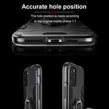 将图片加载到图库查看器，Anti Shock Case For iPhone 11 12 13 14 Pro XR Xs Max X 8 7 6 Plus 5S Magnet Armor Case Cover For iPhone Bumper Back Cover Case Full Protection with Ring Holder &amp; in-Built Kickstand 360 Degree Protection
