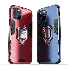 将图片加载到图库查看器，Anti Shock Case For iPhone 11 12 13 14 Pro XR Xs Max X 8 7 6 Plus 5S Magnet Armor Case Cover For iPhone Bumper Back Cover Case Full Protection with Ring Holder &amp; in-Built Kickstand 360 Degree Protection
