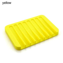 Load image into Gallery viewer, Anti-Skidding Home Improvement Silicone Flexible Bathroom Fixtures Bathroom Hardware Tray Soap Dish for Shower Waterfall Soap Holder Soap Tray Soap Saver Drainer Flexible Silicone For Shower Bathroom Kitchen Counter Top Keep Soap Bars Dry Clean Easy Clean
