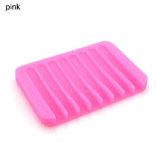 Load image into Gallery viewer, Anti-Skidding Home Improvement Silicone Flexible Bathroom Fixtures Bathroom Hardware Tray Soap Dish for Shower Waterfall Soap Holder Soap Tray Soap Saver Drainer Flexible Silicone For Shower Bathroom Kitchen Counter Top Keep Soap Bars Dry Clean Easy Clean
