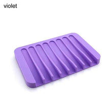 Load image into Gallery viewer, Anti-Skidding Home Improvement Silicone Flexible Bathroom Fixtures Bathroom Hardware Tray Soap Dish for Shower Waterfall Soap Holder Soap Tray Soap Saver Drainer Flexible Silicone For Shower Bathroom Kitchen Counter Top Keep Soap Bars Dry Clean Easy Clean
