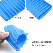 Load image into Gallery viewer, Anti-Skidding Home Improvement Silicone Flexible Bathroom Fixtures Bathroom Hardware Tray Soap Dish for Shower Waterfall Soap Holder Soap Tray Soap Saver Drainer Flexible Silicone For Shower Bathroom Kitchen Counter Top Keep Soap Bars Dry Clean Easy Clean

