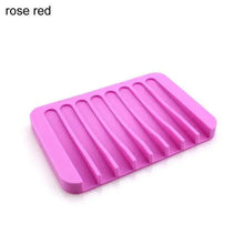Load image into Gallery viewer, Anti-Skidding Home Improvement Silicone Flexible Bathroom Fixtures Bathroom Hardware Tray Soap Dish for Shower Waterfall Soap Holder Soap Tray Soap Saver Drainer Flexible Silicone For Shower Bathroom Kitchen Counter Top Keep Soap Bars Dry Clean Easy Clean
