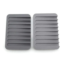 Load image into Gallery viewer, Anti-Skidding Home Improvement Silicone Flexible Bathroom Fixtures Bathroom Hardware Tray Soap Dish for Shower Waterfall Soap Holder Soap Tray Soap Saver Drainer Flexible Silicone For Shower Bathroom Kitchen Counter Top Keep Soap Bars Dry Clean Easy Clean
