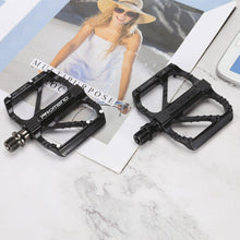 Load image into Gallery viewer, Anti-slip Ultralight Bicycle Pedal Quick Release Pedal Flat 3 Bearings Pedal for Mountain Road Bike Accessories 3 Bearings Mountain Bike Pedals Platform Bicycle Flat Alloy Pedals Pedals Non-Slip Alloy Flat Pedals
