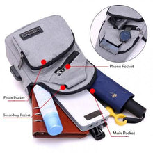 将图片加载到图库查看器，Anti-theft Sling Backpack With Charging Port
