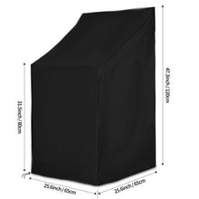 Load image into Gallery viewer, Anti-UV Snow Dust Wind-Proof Tear-Proof Anti-Fading Furniture Cover Chair Dust Cover Storage Bag Outdoor Garden Patio Furniture Protector Waterproof Dustproof Chair Seat Protection Cover
