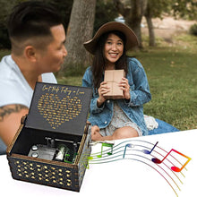 将图片加载到图库查看器，Antique Engraved Musical Box Can't Help Falling in Love
