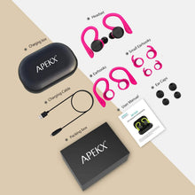 将图片加载到图库查看器，APEKX Bluetooth Headphones True Wireless Earbuds with Charging Case
