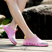 Load image into Gallery viewer, Aqua Shoes Unisex Casual Fashion Mesh Breathable Quick Dry Outdoor Rubber Sole Slip Water Shoes For Beach Water Sports Lightweight Slip On Walking Shoes
