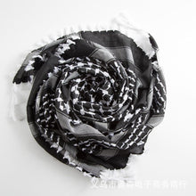 将图片加载到图库查看器，Arab Scarf Shawl Keffiyeh Wrap Shemagh Scarf Mask Cycling Shawl Neck Cover Man Woman Hiking Sunshade Head Wrap Men Scarf Shawl Wrap Pattern of Arab Shemagh Keffiyeh Men Arab Kufiyah Keffiyeh Arabic Muslim Head Wrap
