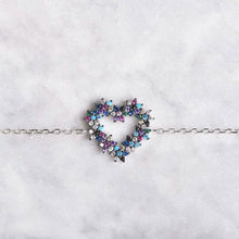 将图片加载到图库查看器，Arden Dark Colored Heart Bracelet
