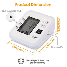 Load image into Gallery viewer, Arm Blood Pressure Monitor with Adjustable Cuff
