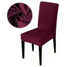 Load image into Gallery viewer, Armless Removable Washable Elastic Dinner Universal Spandex Solid Chair Slip Covers Set Colors For Choice Universal Size Chair Cover
