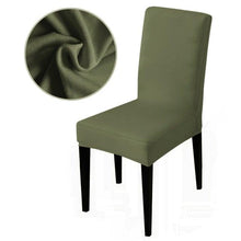 Load image into Gallery viewer, Armless Removable Washable Elastic Dinner Universal Spandex Solid Chair Slip Covers Set Colors For Choice Universal Size Chair Cover
