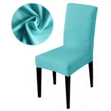 Load image into Gallery viewer, Armless Removable Washable Elastic Dinner Universal Spandex Solid Chair Slip Covers Set Colors For Choice Universal Size Chair Cover

