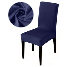 Load image into Gallery viewer, Armless Removable Washable Elastic Dinner Universal Spandex Solid Chair Slip Covers Set Colors For Choice Universal Size Chair Cover
