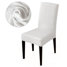Load image into Gallery viewer, Armless Removable Washable Elastic Dinner Universal Spandex Solid Chair Slip Covers Set Colors For Choice Universal Size Chair Cover
