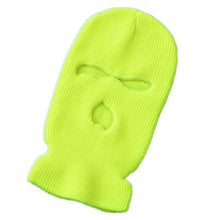 Load image into Gallery viewer, Army Tactical Mask 3 Hole Full Face Mask Ski Mask Winter Cap Balaclava Motorbike Motorcycle Helmet Full Helmet Neck Gaiter, Winter Balaclava Warm Knit Beanie for Outdoor Sports Outdoor Full Face Cover Thermal Ski Mask
